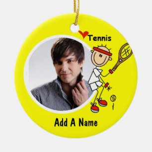 Ik hou van tennis foto Keepsake Ornament