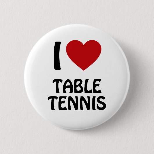 Ik hou van Tennis Ronde Button 5,7 Cm (Voorkant)