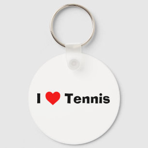 Ik hou van Tennis Sleutelhanger
