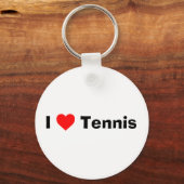 Ik hou van Tennis Sleutelhanger (Voorkant)