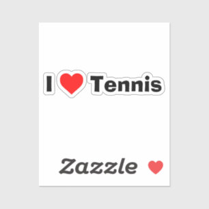 Ik hou van Tennis Sticker