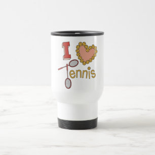 Ik hou van Tennis Travel Mugs Reisbeker