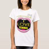 Ik hou van Tennis Women's Basic T-Shirt (Voorkant)