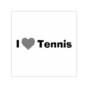 Ik hou van Tennis Zelfinktende Stempel