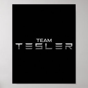 Ik hou van Tesler President Trump onderschreven au Poster