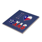 Ik hou van Texas Flag Tegeltje (Zijkant)