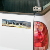 Ik hou van Texas Skies bumper sticker (Op Truck)