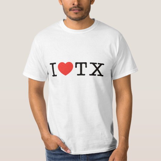 Ik hou van Texas T-shirt (Voorkant)
