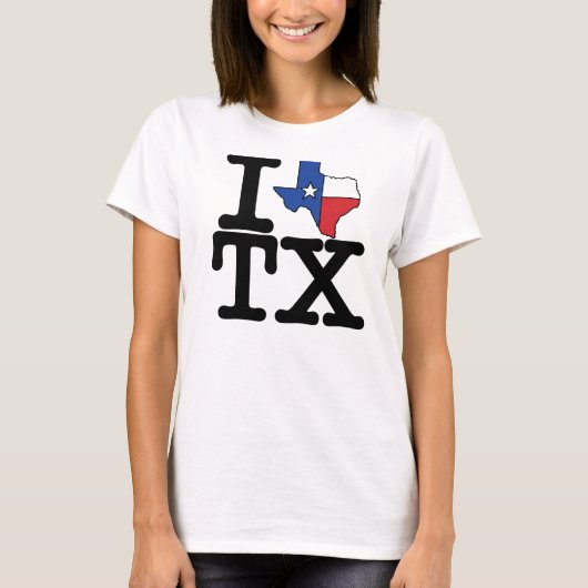 Ik hou van Texas t-shirt. T-shirt (Voorkant)