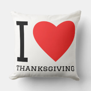 Ik hou van thanksgivings kussen