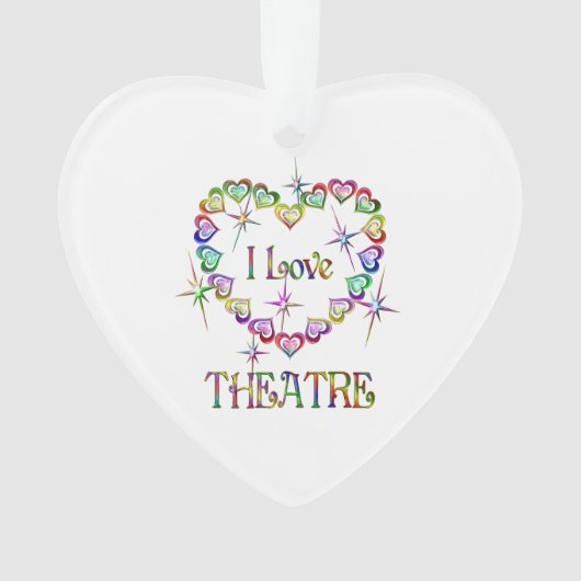 Ik hou van theater ornament (voorkant)