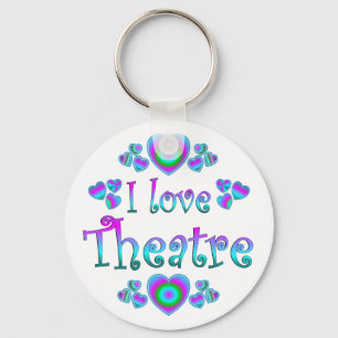 Ik hou van theater sleutelhanger