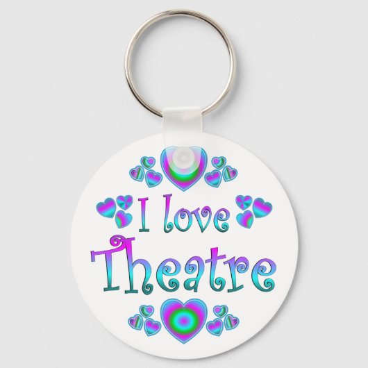 Ik hou van theater sleutelhanger (Voorkant)