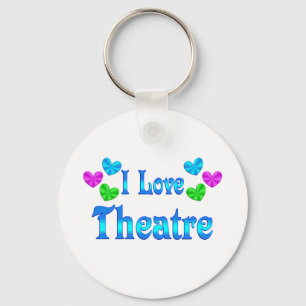 Ik hou van theater sleutelhanger