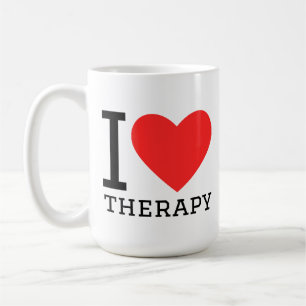 Ik hou van therapie koffiemok