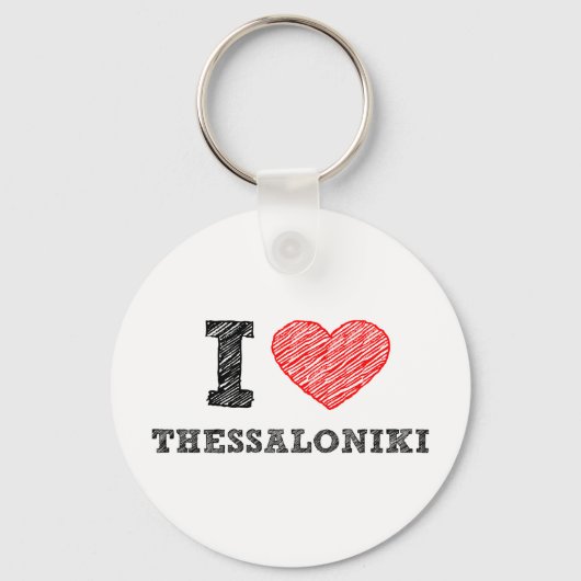 Ik hou van Thessaloniki Sleutelhanger (Voorkant)