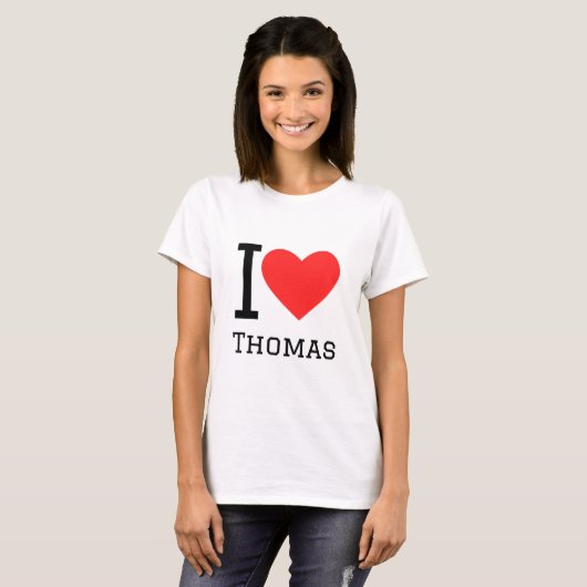 Ik hou van thomas t-shirt (Voorkant volledig)