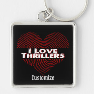 Ik hou van Thrillers Black Sleutelhanger