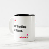 Ik hou van thuiswerken mokken (Voorkant links)