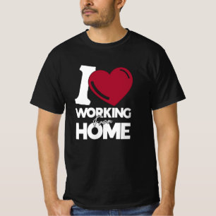 Ik hou van thuiswerken t-shirt