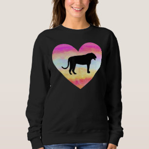 Ik hou van Tigers Heart Feline Big Cat Colorful Su Trui