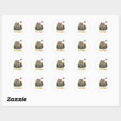 Ik hou van Tigers Ronde Sticker (Vel)