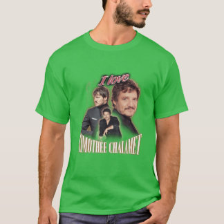 Ik Hou van Timothée Chalamet Pedro Pascal Vervloek T-shirt