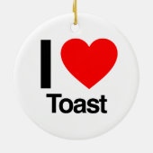 Ik hou van toast keramisch ornament (Achterkant)