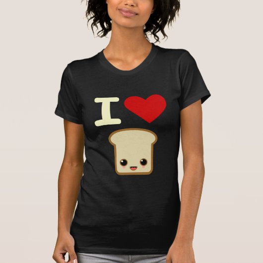 Ik hou van toast t-shirt (Voorkant)