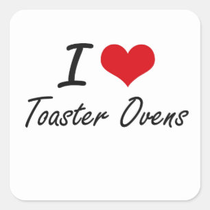 Ik hou van toaster Ovens Vierkante Sticker
