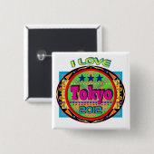Ik hou van Tokyo Emblem #1 2012 Button (Voorkant /achterkant)