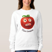 Ik hou van tomaten Kawaii Funny Vegetable Trui (Voorkant)