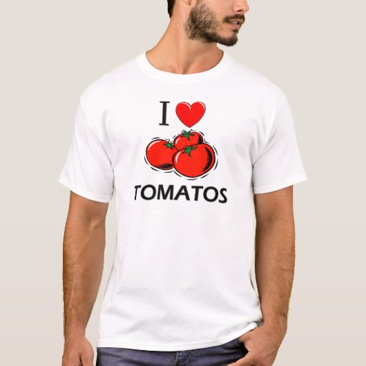Ik hou van Tomatos T-shirt (Voorkant)