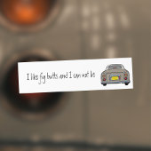 Ik hou van Topaz Mist Figaro Car Bumpersticker