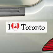 Ik hou van Toronto Bumpersticker (Op auto)