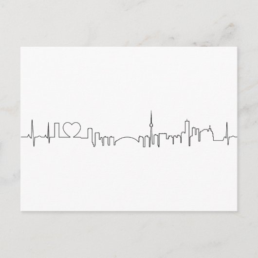Ik hou van Toronto in een uitzonderlijke ecg stijl Briefkaart (Voorkant)