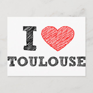 Ik hou van Toulouse Briefkaart