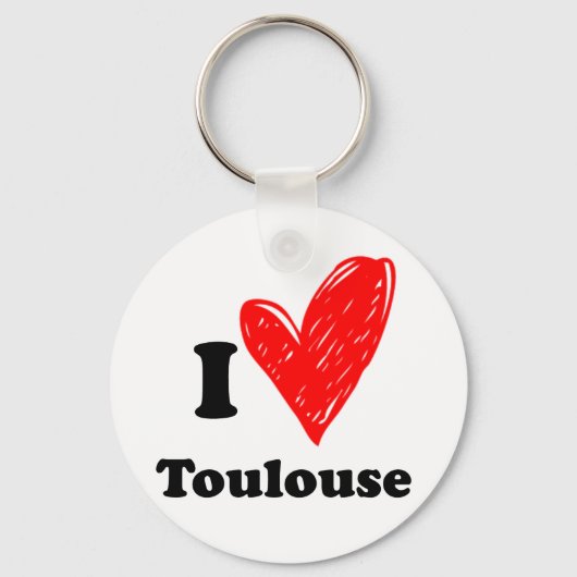 Ik hou van Toulouse Sleutelhanger (Voorkant)