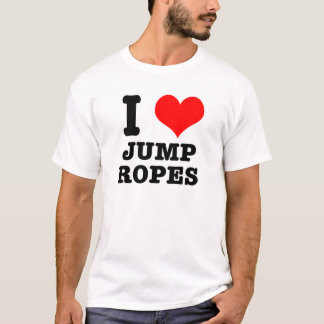 Ik HOU van touwtjespringen T-shirt