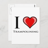 Ik hou van trampolining briefkaart (Voorkant / Achterkant)