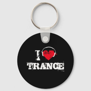 Ik hou van trance sleutelhanger