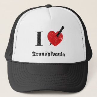 Ik hou van Transsylvanië (zwart uitgedruct lettert Trucker Pet