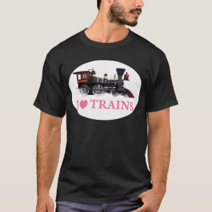 Ik hou van treinen t-shirt