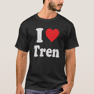Ik hou van Tren Distressed Retro Vintage Design_3 T-shirt