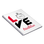 Ik hou van triathlon notitieboek (Rechterzijde)