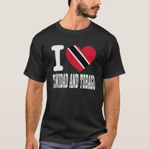 Ik hou van Trinidad en Tobago Hart Souvenir Liefhe T-shirt