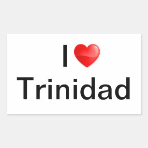 Ik hou van Trinidad Rechthoekige Sticker