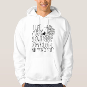 Ik hou van True Crime Misschien 3 Mensen Moord Sho Hoodie