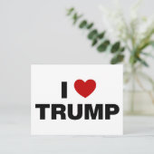 Ik hou van Trump Briefkaart (Staand voorkant)