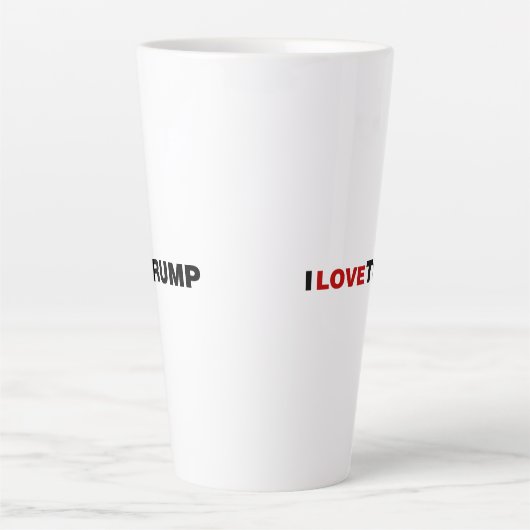 Ik hou van Trump Latte Mok (Voorkant)